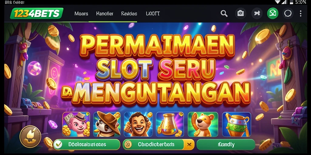 Tampilan menarik dari gameplay Slot di 1234BETS.