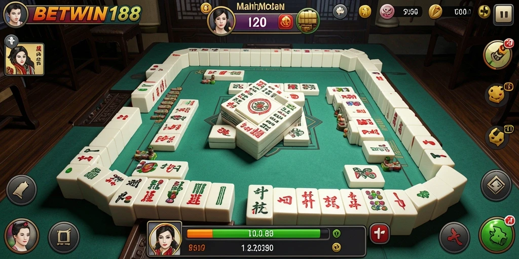 Gameplay BETWIN188 menampilkan pengalaman seru bermain Mahjong yang mendebarkan.