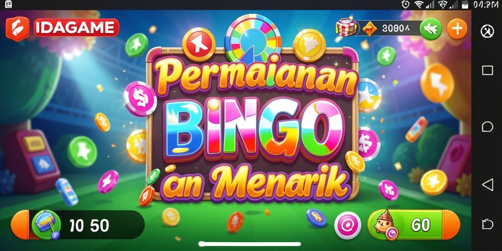 Tampilan gameplay seru dalam aplikasi Bingo IDAGAME.
