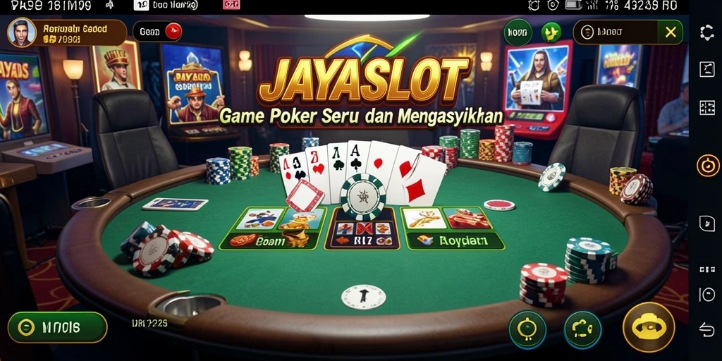 Tampilan menarik dalam gameplay Poker di JAYASLOT