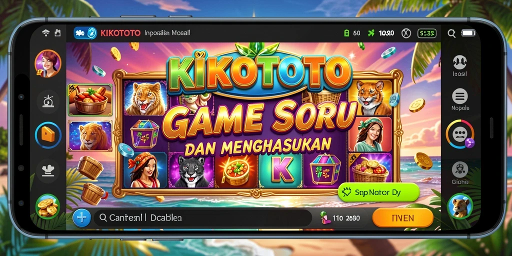 Screenshot gameplay KIKOTOTO yang menampilkan tampilan slot yang mengasyikkan.