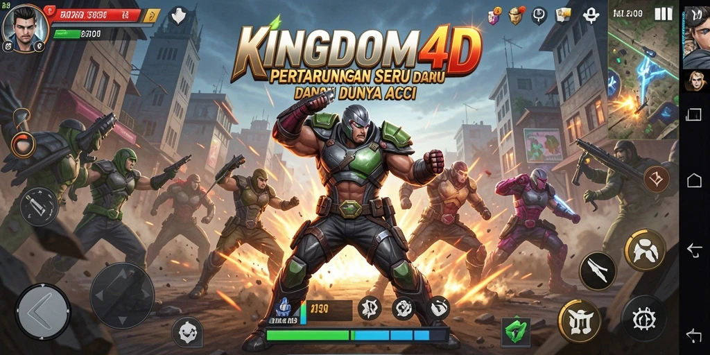 Tangkapan layar KINGDOM4D menampilkan aksi karakter dalam pertarungan yang mendebarkan.