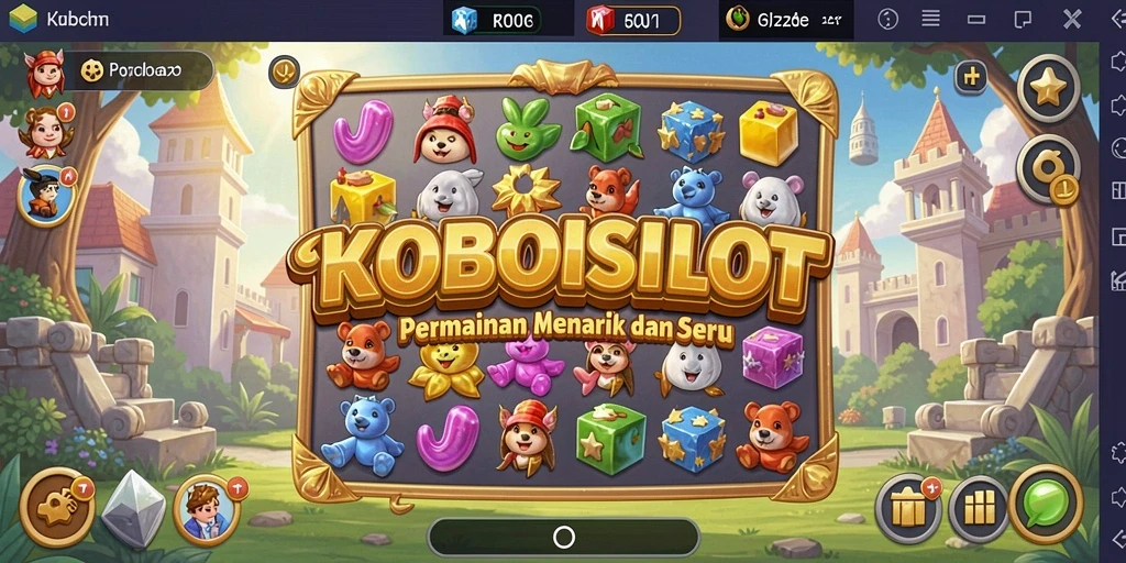 Tampilan gameplay yang menantang di KOBOISLOT dengan berbagai puzzle.