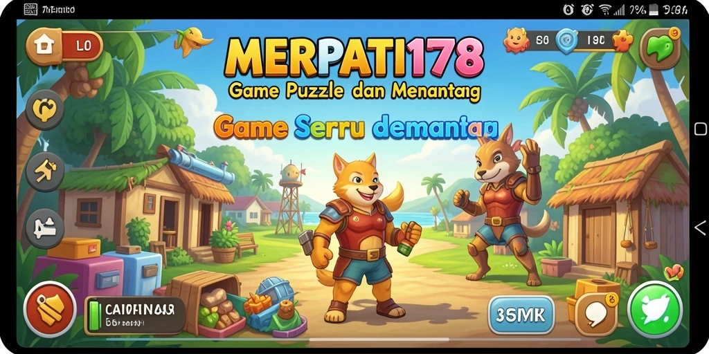 Tampilan seru gameplay Puzzle dalam MERPATI178.