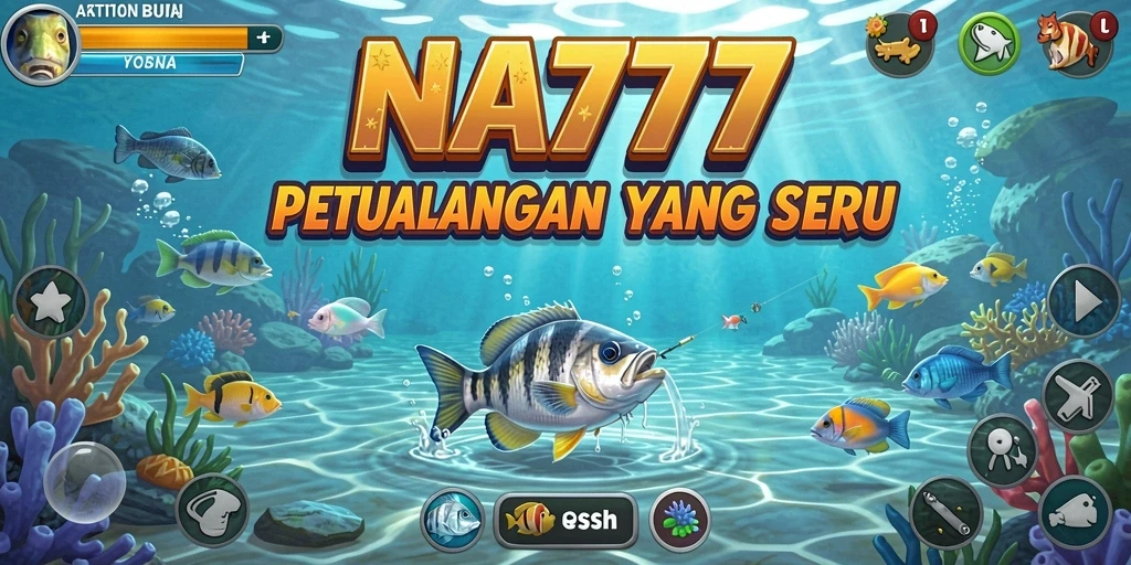 Tampilan gameplay seru dalam petualangan memancing di NA777.