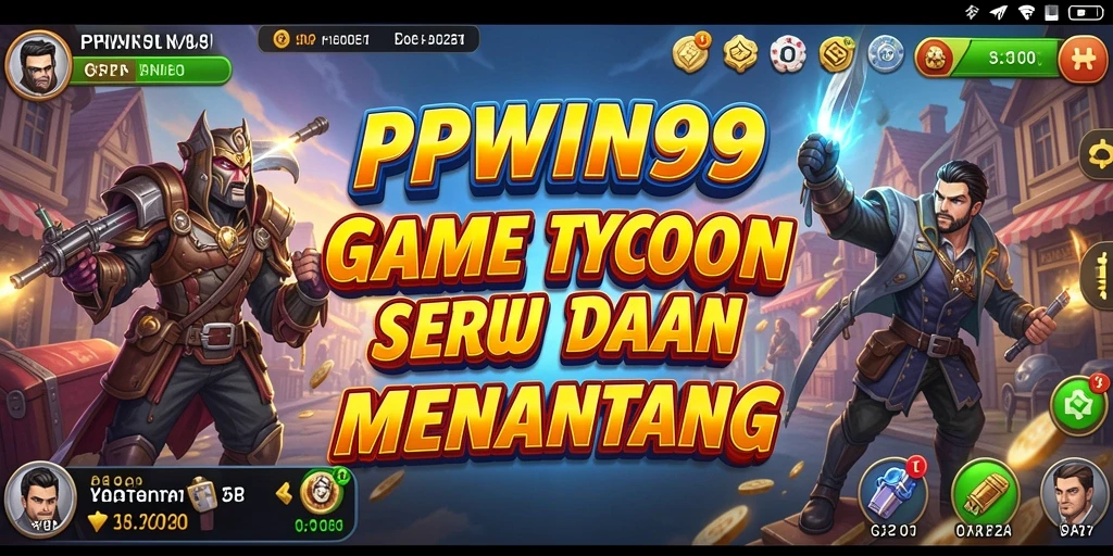 Tampilan gameplay PPWIN99 yang menampilkan pengelolaan bisnis yang seru.