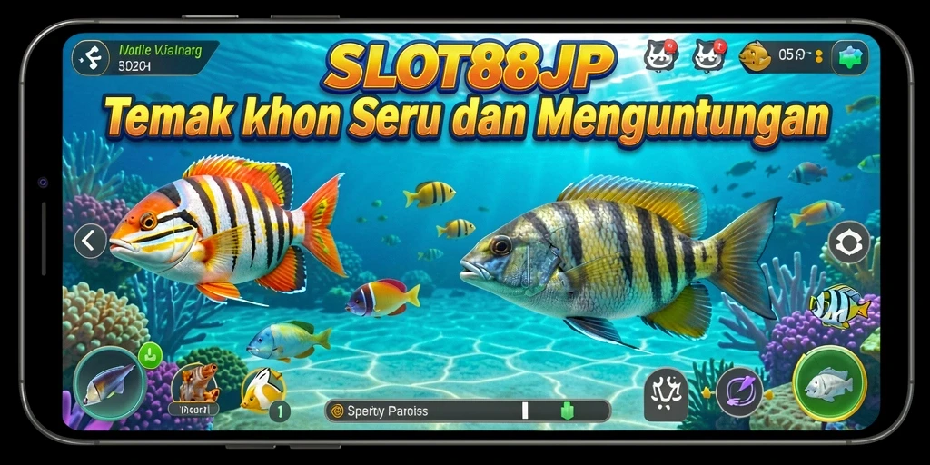 Tampilan menarik dari gameplay SLOT88JP yang penuh aksi Tembak Ikan.